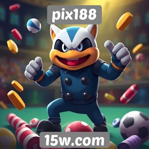Variedade de jogos disponíveis no pix188